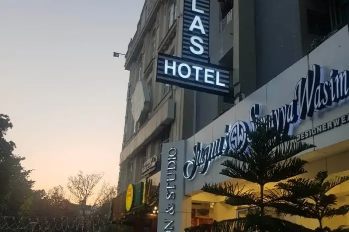 Atlas hotel F7 Islamabad - Front (Verticle)